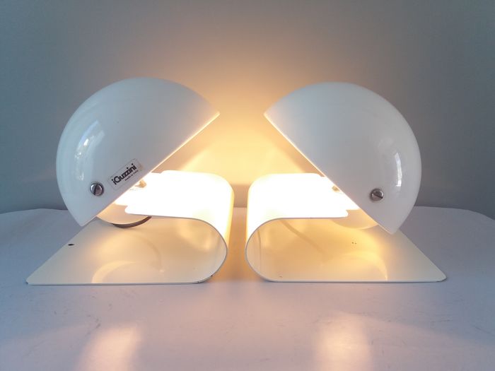 Pair of Guzzini lamps "Bugia" Giuseppe Cormio