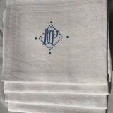 4 new PM damask napkins 78x65cm