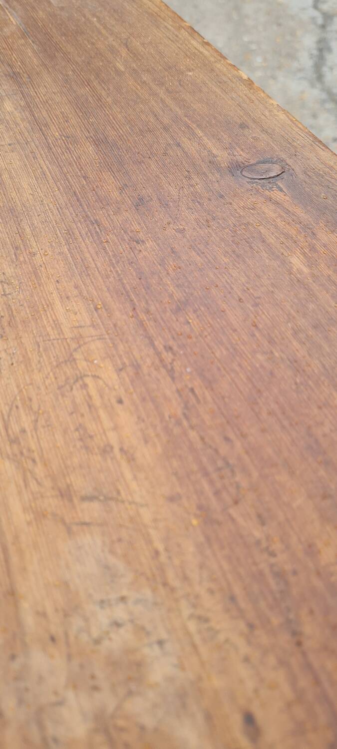 Solid wood church pew 1960