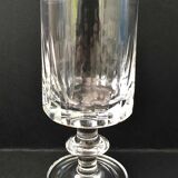 6 assorted crystal wine glasses