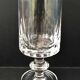 6 assorted crystal wine glasses