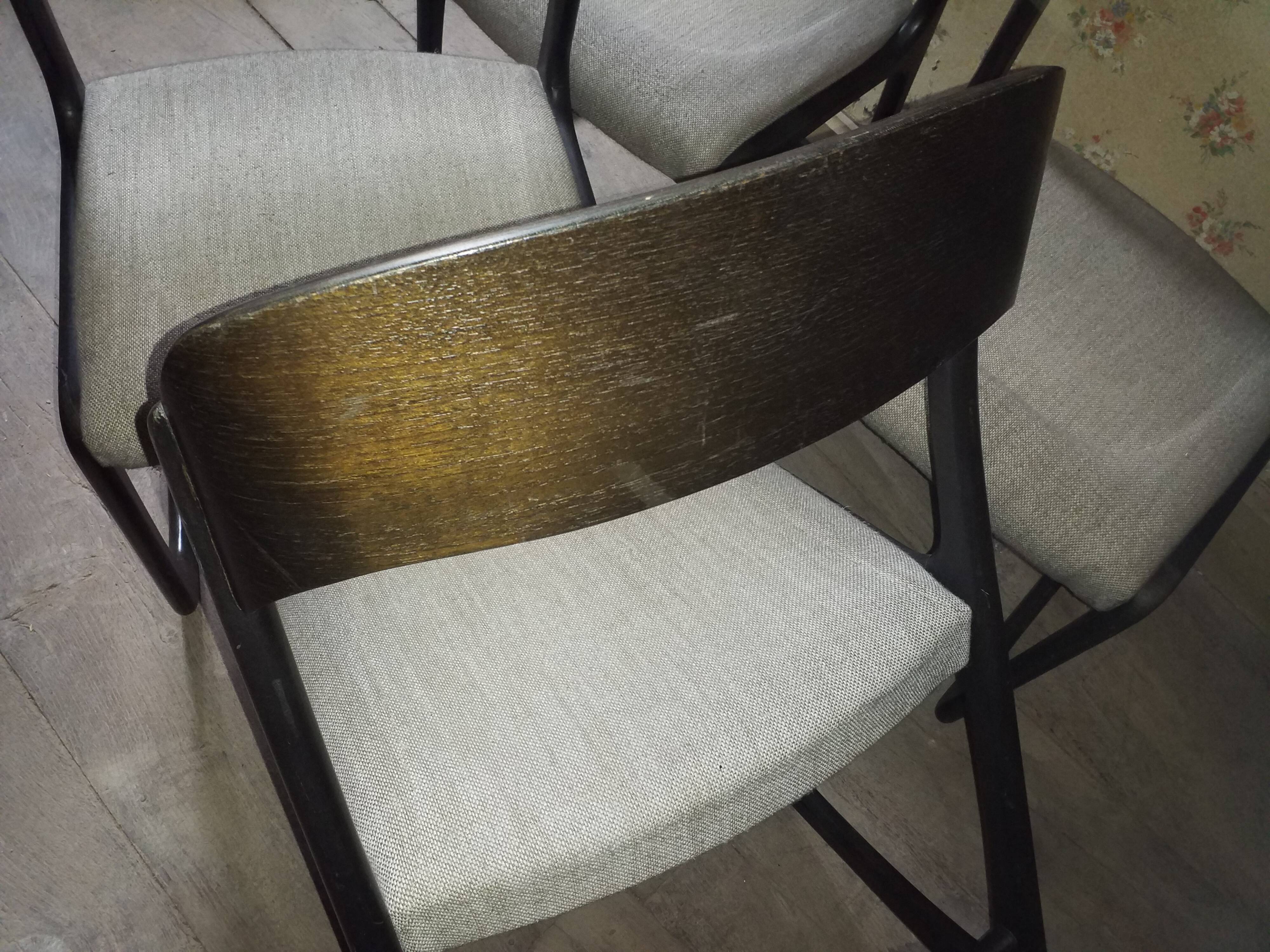 Set de 4 chaises Baumann traineau