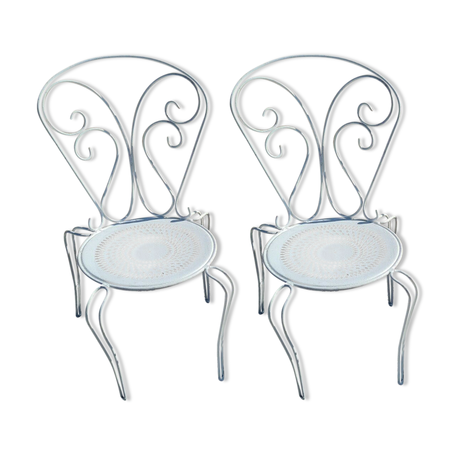 Iron garden chairs