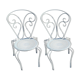 Iron garden chairs