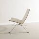 Fauteuils danois vintage PK22 en toile beige par Poul Kjaerholm, années 1990