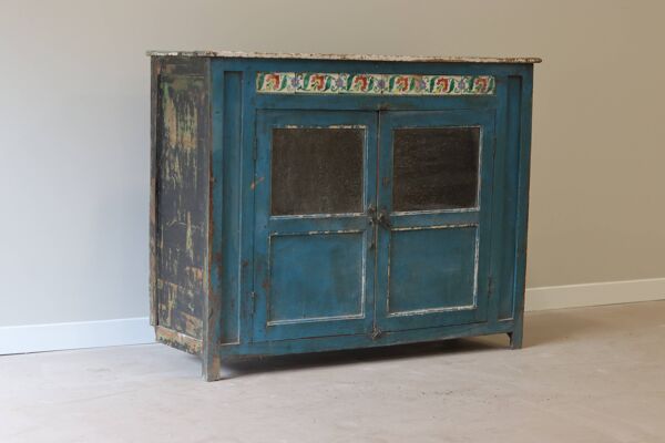 Armoire pièce indienne 2 portes vitrées