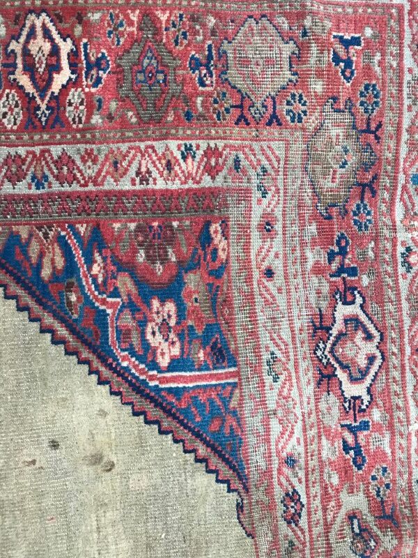 Nice old carpet Persian Mahal ziegler faitg hand 147 X 237 CM