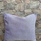 Handmade Moroccan silk cushion cover, cactus pattern