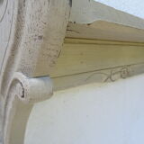 Shabby chic wall shelf in solid oak