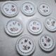 Antique pierced dessert plates