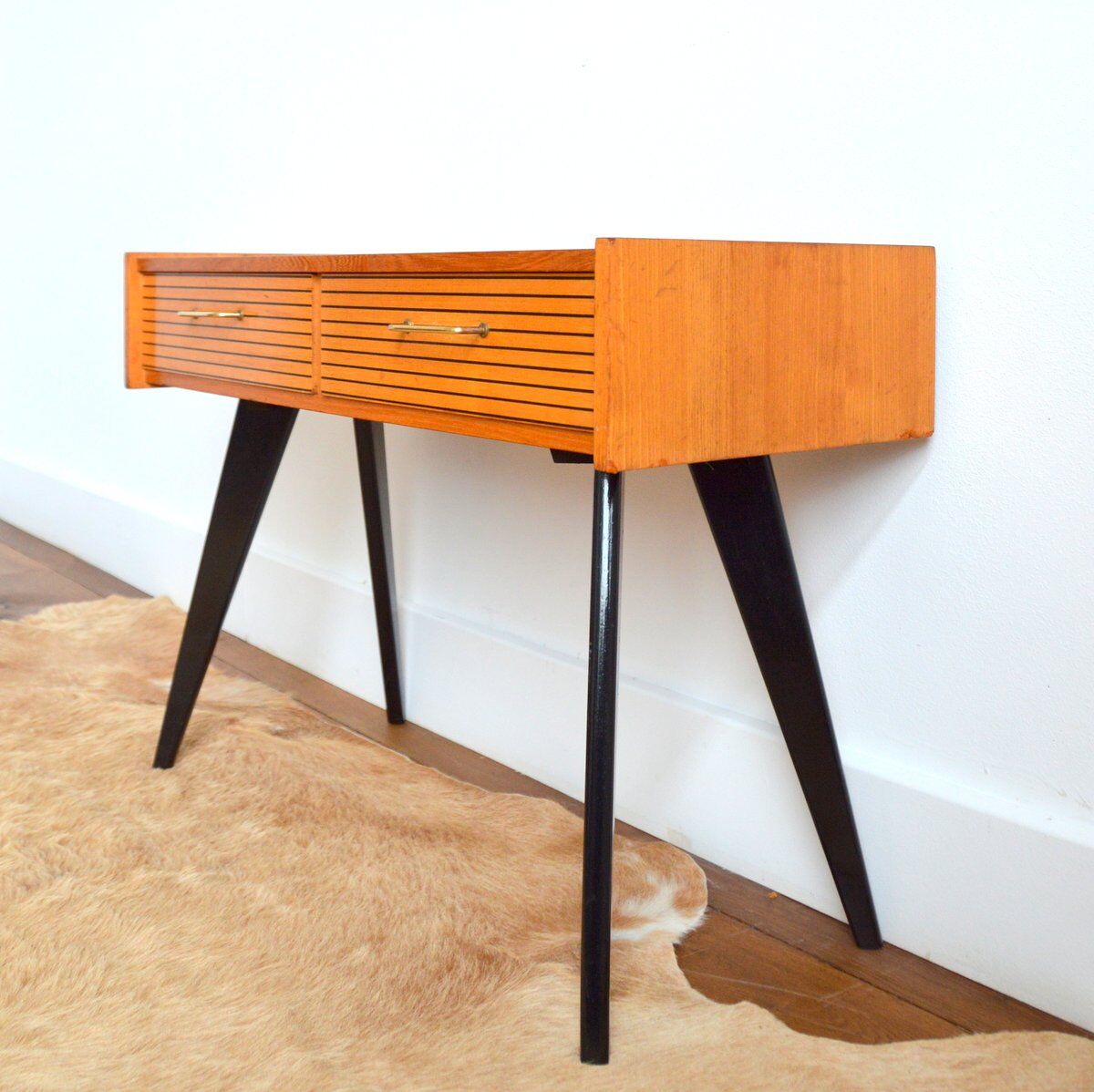 Console feet compass vintage 1950s