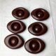 Coquetiers plastique marron vintage 6 pièces