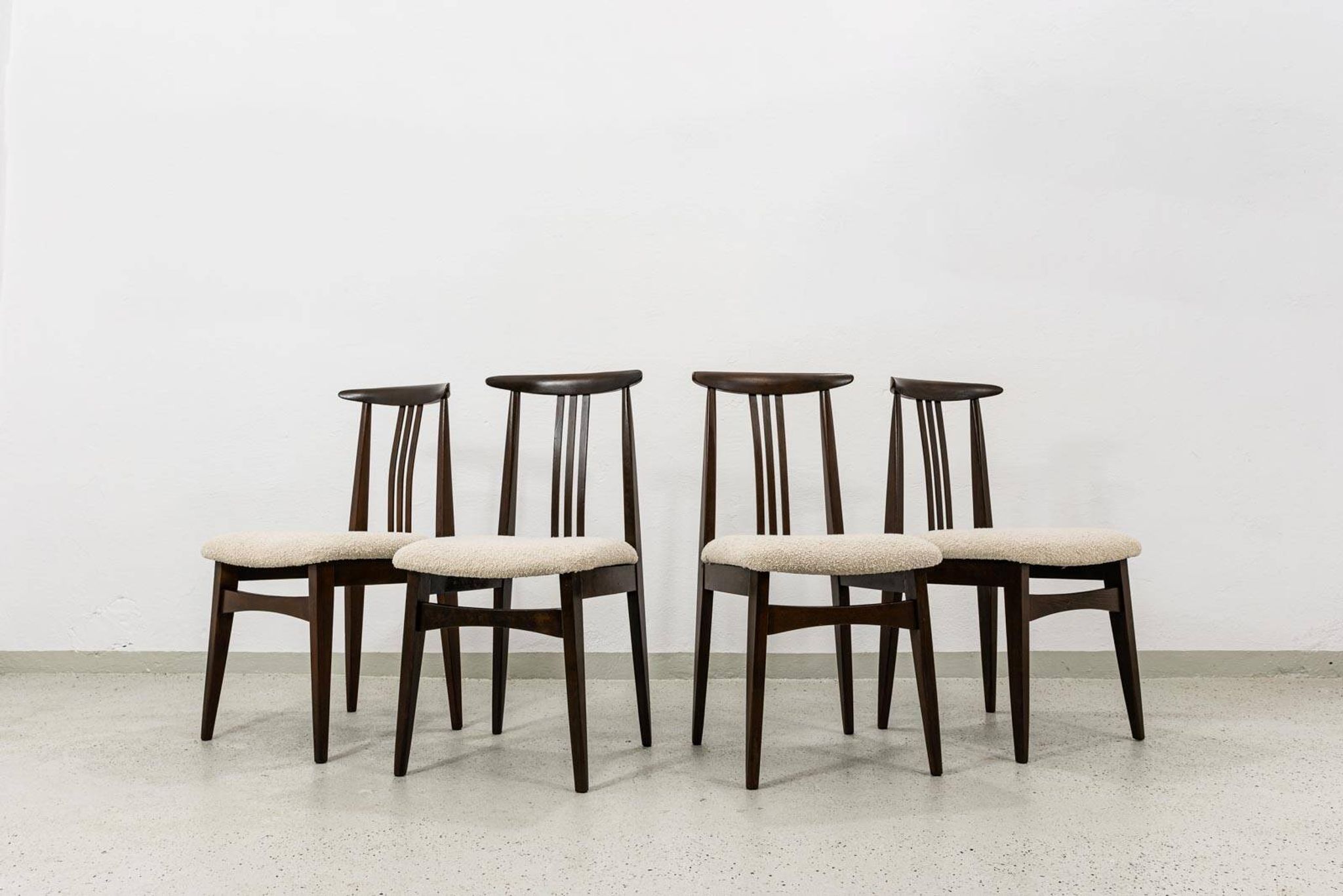 Vintage Dining Chairs Designed By M. Zieliński, 1960's, Set Of 4