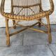 Vintage rattan armchair 60s-70s
