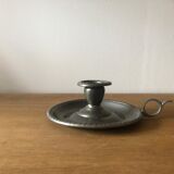 Tin hand candle holder