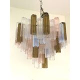 Lustre en verre multicolore « tronchi » brunito murano d75