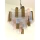 Lustre en verre multicolore « tronchi » brunito murano d75