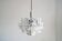 German Chromed Chandelier with Crystals from Kinkeldey, 1960s