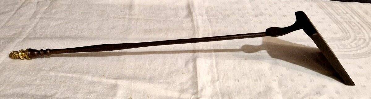 Bronze Gilt and Iron Fireplace Tool Set from the 19th Century