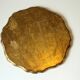 Round wooden florentine tray, vintage from the 1960s