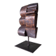 Copper glaze Cor Dam sculpture in fireclay, 1970s
