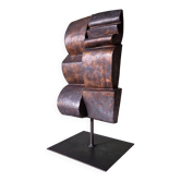 Copper glaze Cor Dam sculpture in fireclay, 1970s
