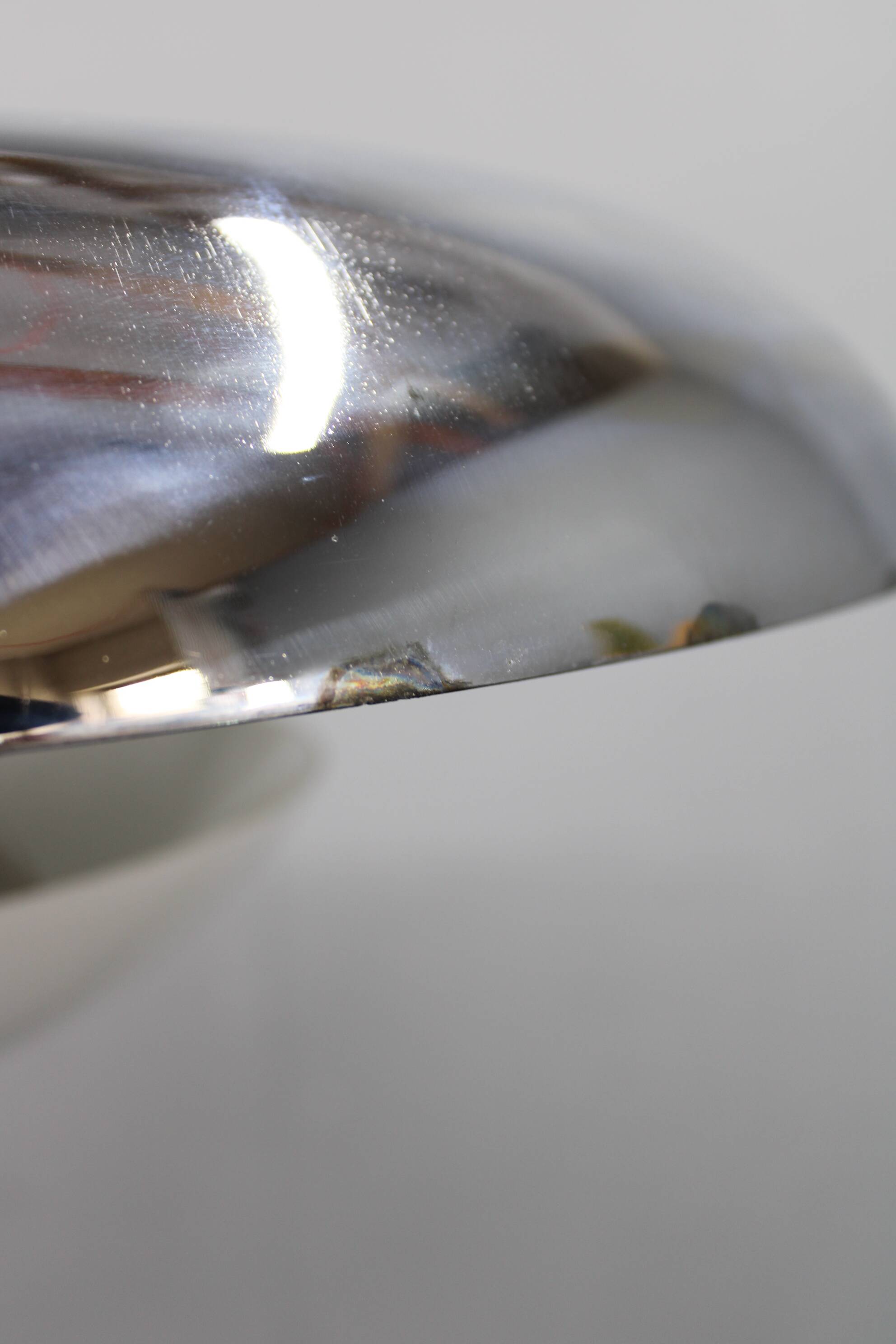 Art Deco chrome and opaline glass chandelier by Napako, 1930s