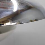 Art Deco chrome and opaline glass chandelier by Napako, 1930s