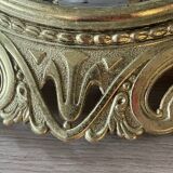 Vintage brass and chiseled glass ceiling light