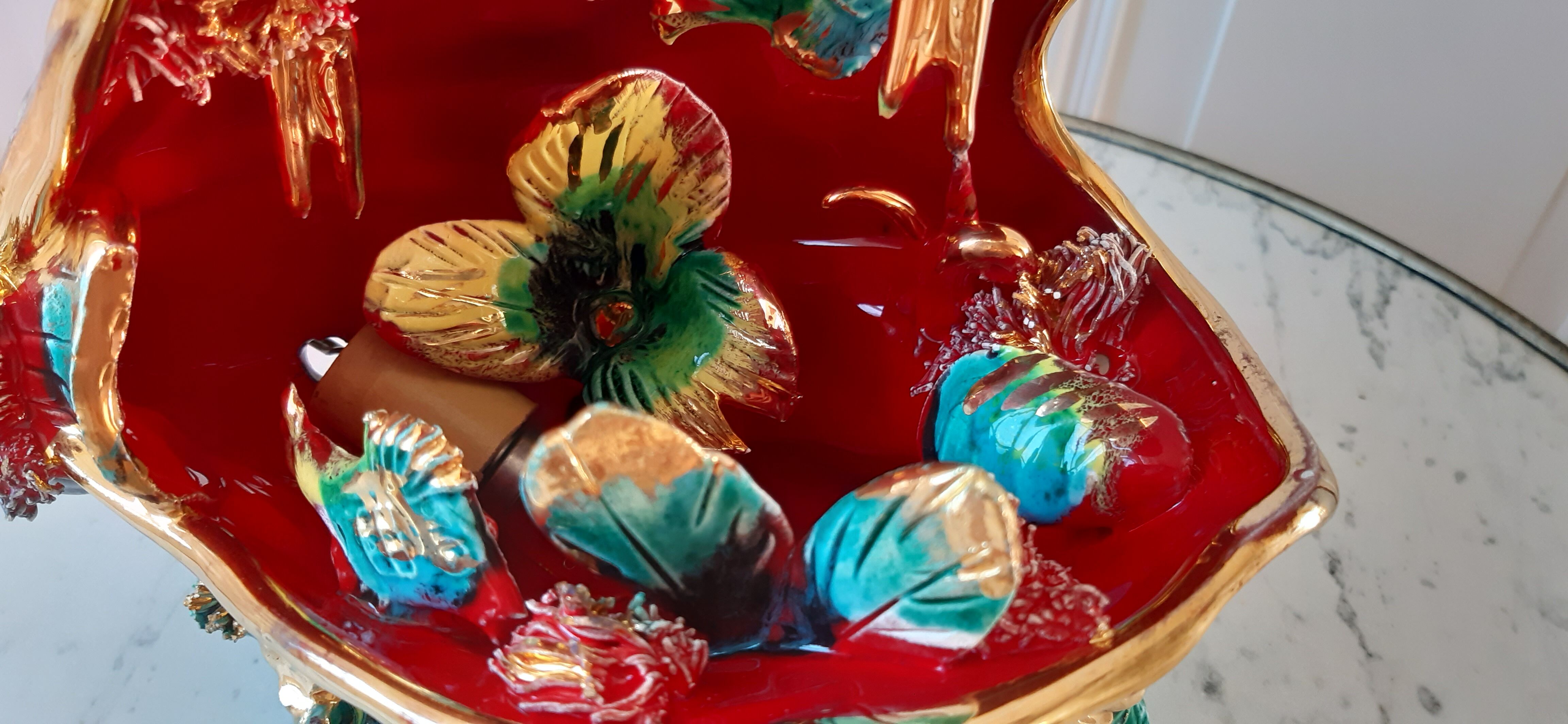 Shell lamp oysters Vallauris 70s