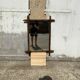 Antique wooden mirror vintage bamboo style large format XL