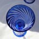 Cristal d'Arques - 6 Verres à eau modèle Valse bleue - Cristal double couche