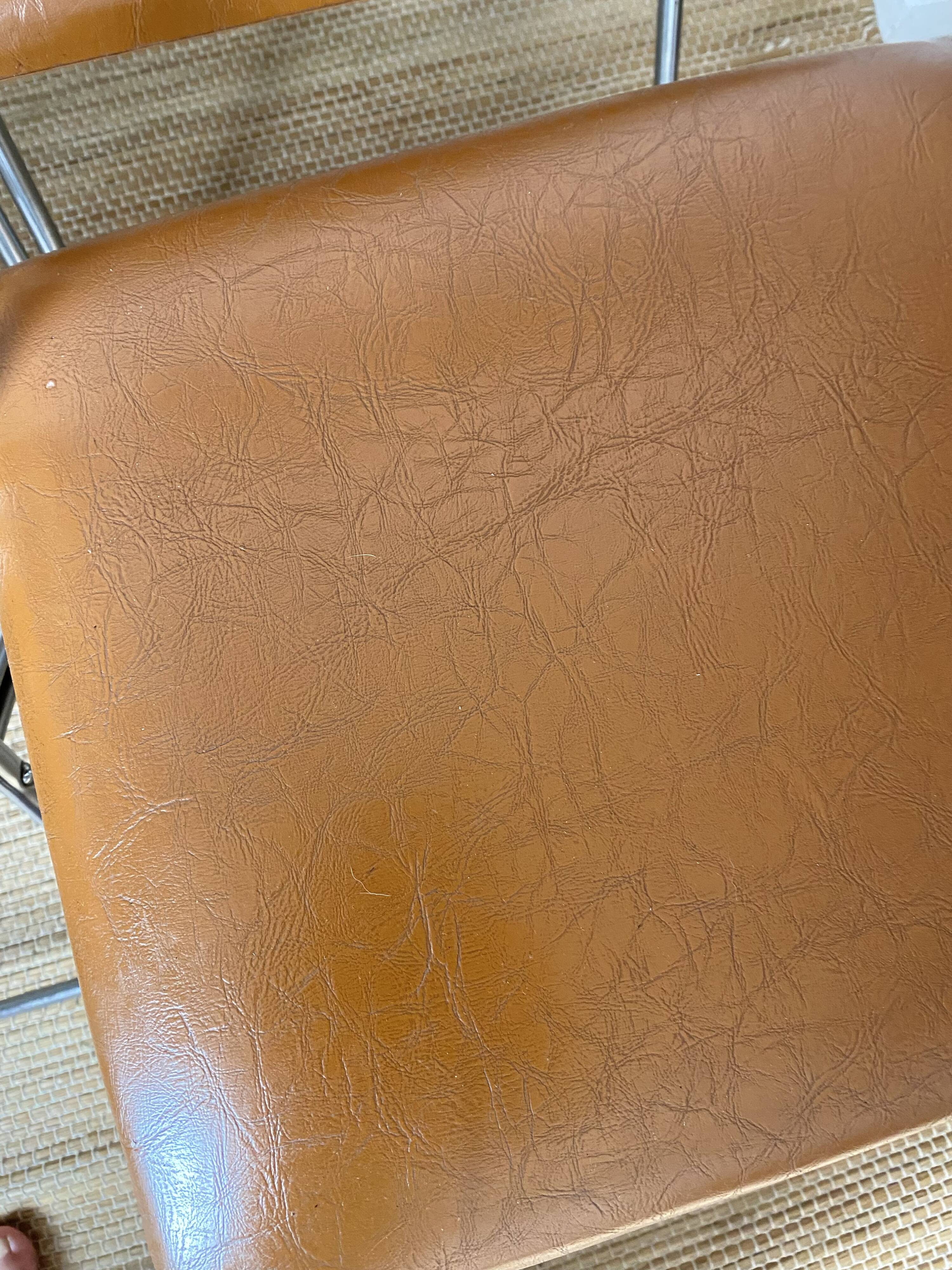 Vintage chrome folding chairs