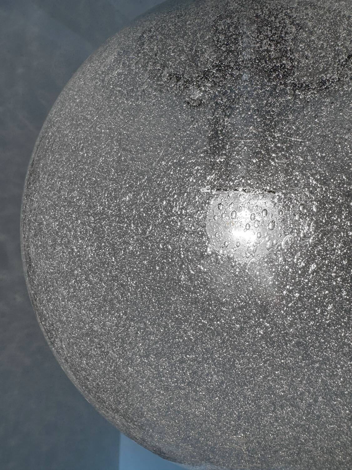 Bubble glass pendant light from the 70s