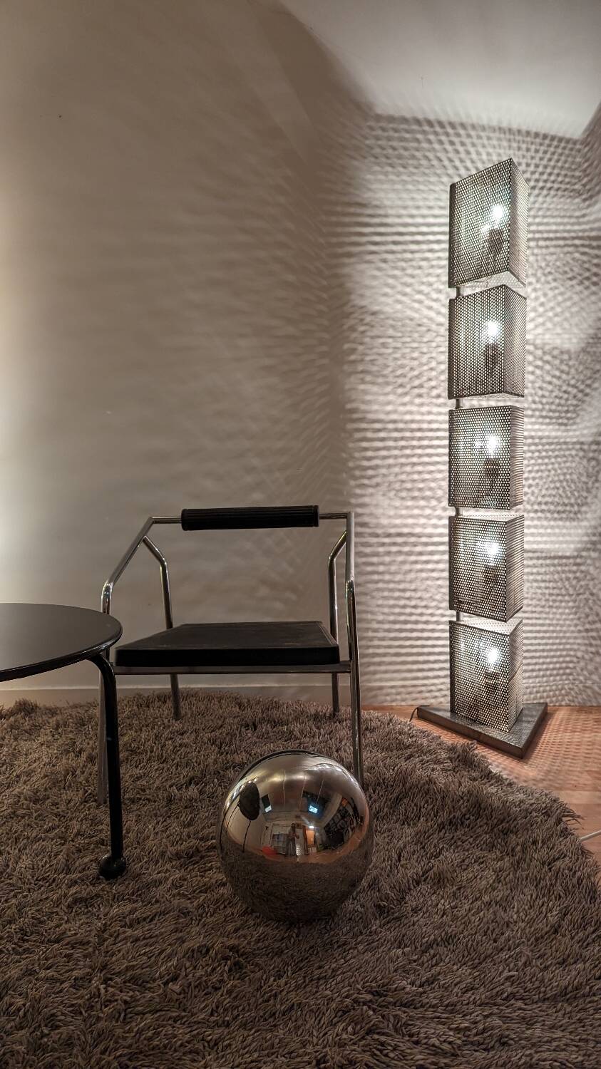 2 post-modern 80s totem lampposts