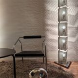 2 lampadaires totem post-moderne 80s