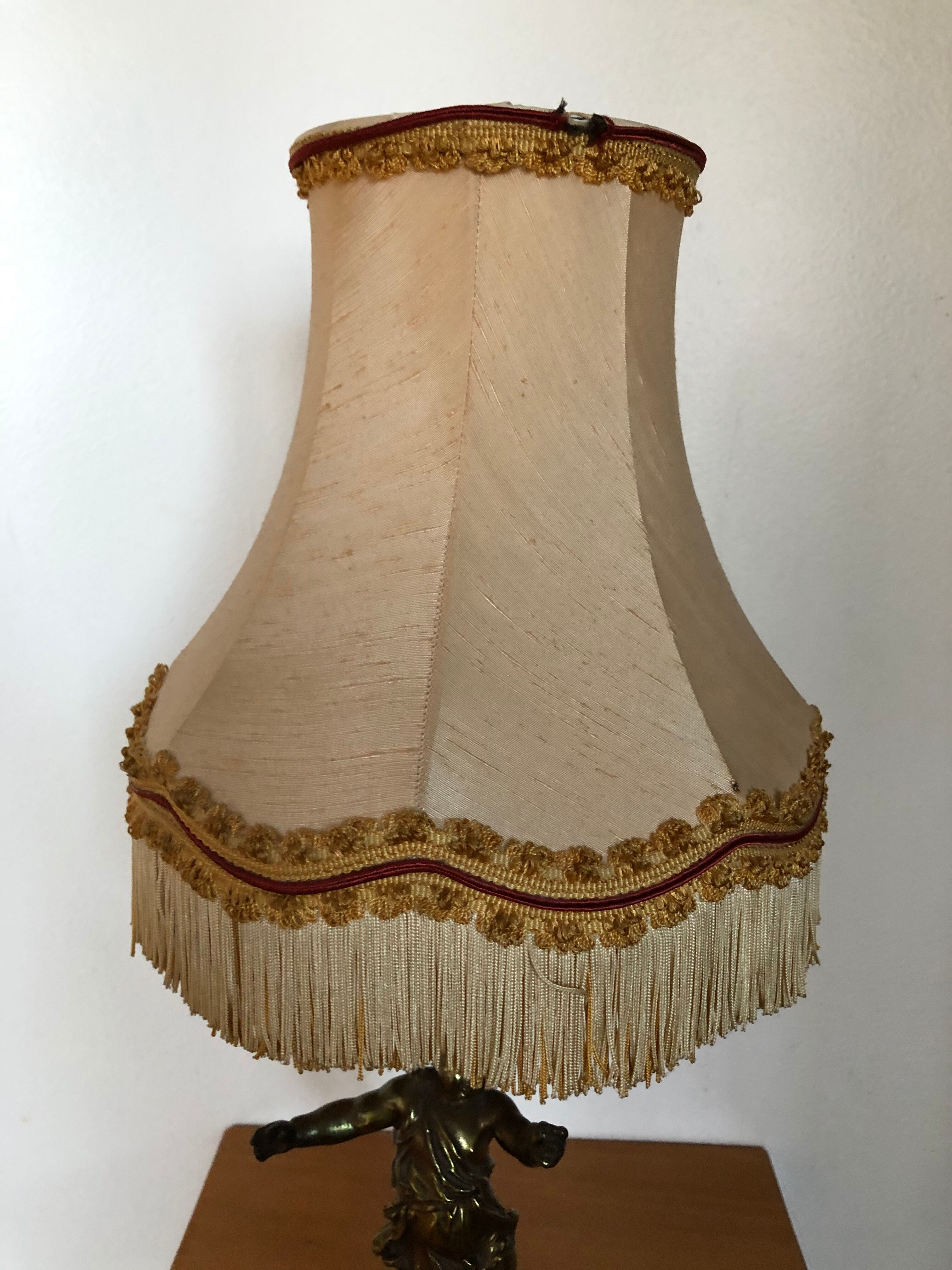 Golden bronze bedside lamp