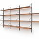 Large vintage wall shelf from the 1960s