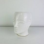 Vase tête en céramique, anthropomorphe, vintage