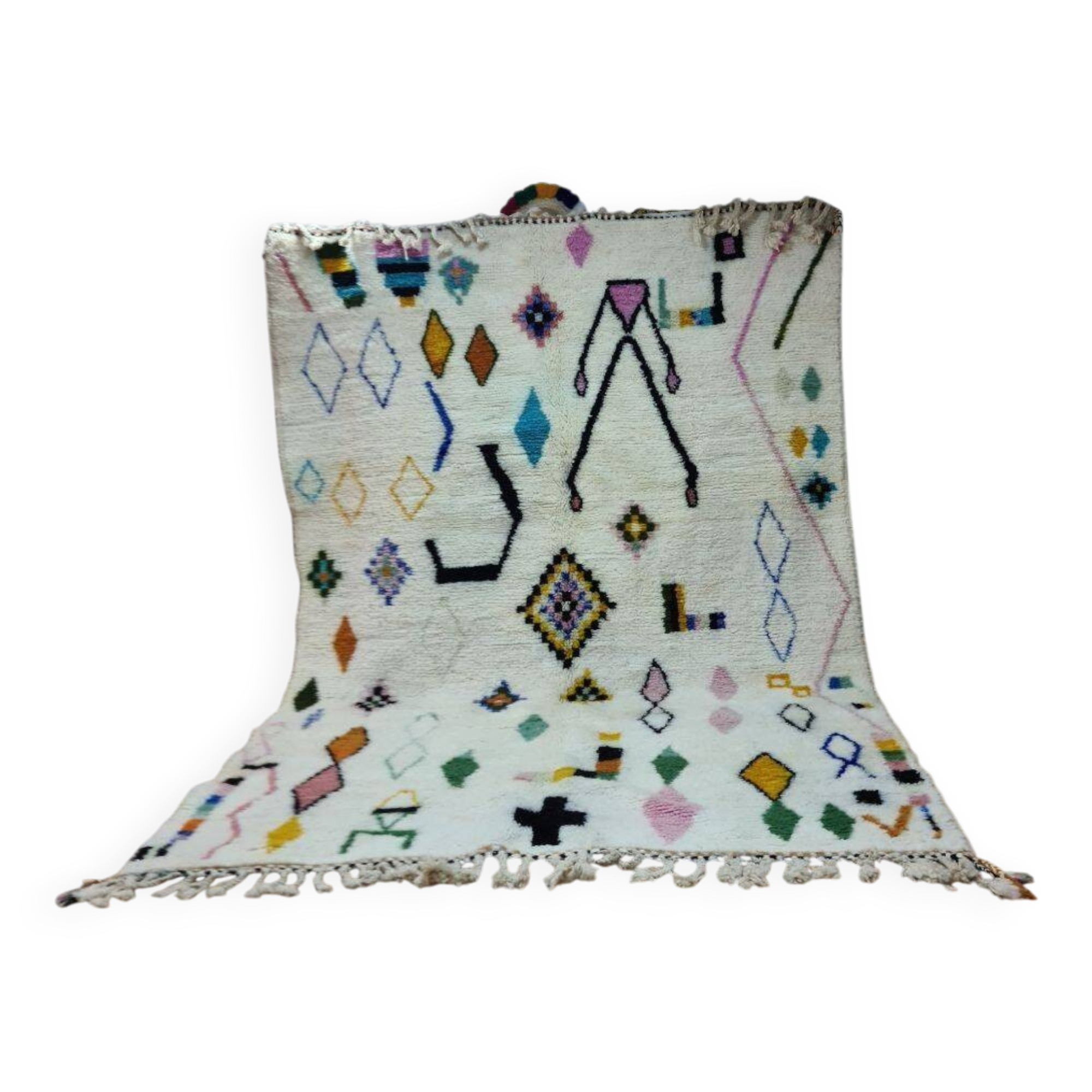 Beni Mrirt Rug 100% Natural Wool – Luxury and Berbè Craftsmanship