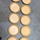 Lot 10 plates flat vintage sandstone workshop art Sarreguemines