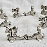 6 silver-plated knife rests Schlumberger Alsace Lorraine