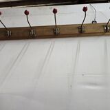 1960s school coat rack with 10 hooks