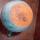Turquoise ceramic pitcher vase