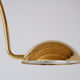 Marble swivel arch floor lamp, Bellux 1980's switzerland
