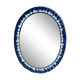 Antique mirror in porcelain from Italy - 64x50cm