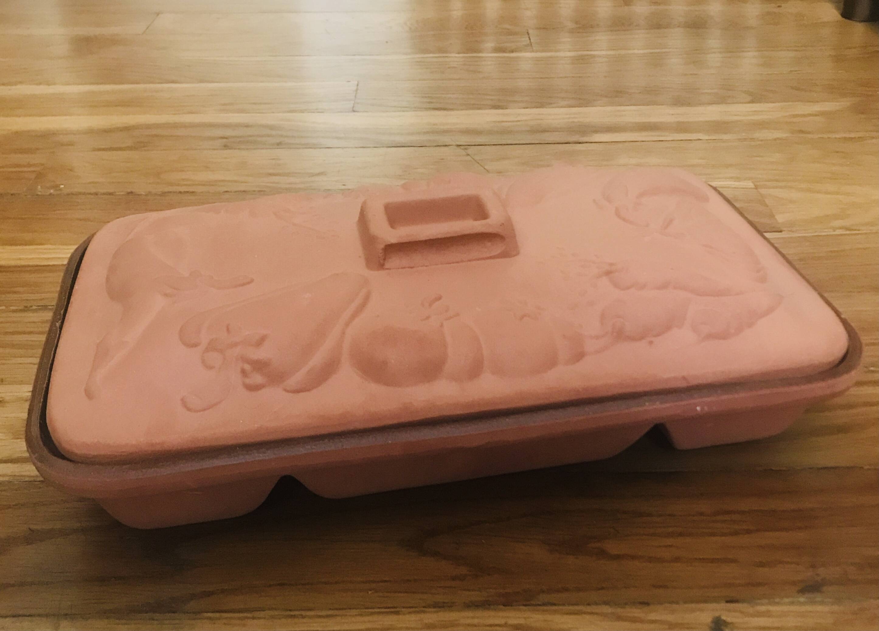 Vintage Italian ceramic cooking dish