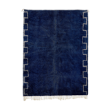 Modern Moroccan dark blue carpet 150x180cm