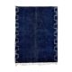 Tapis marocain moderne bleu foncé 150x180cm