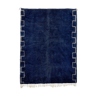 Tapis marocain moderne bleu foncé 150x180cm